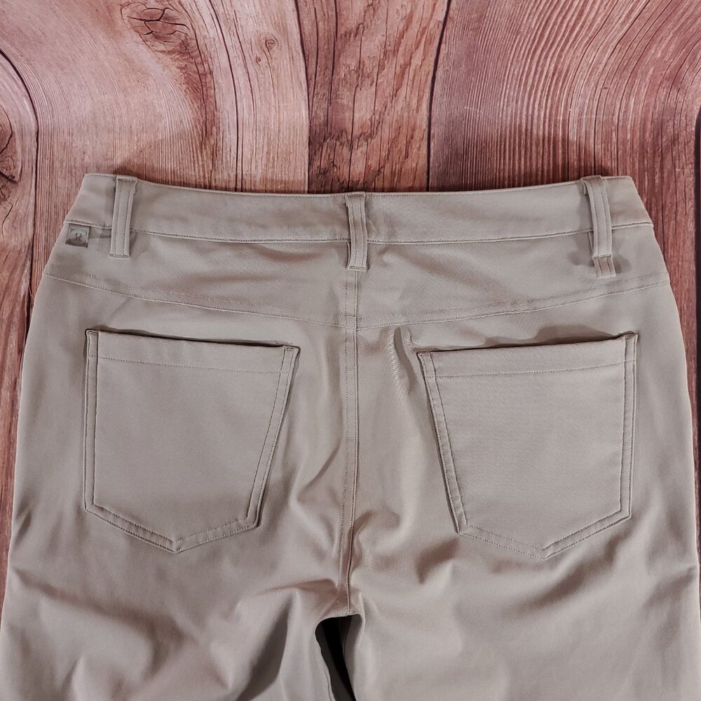 Lululemon Mens Size 30X31 ABC Pants Slim Warpstreme Tan M5704S - Picture 5 of 9